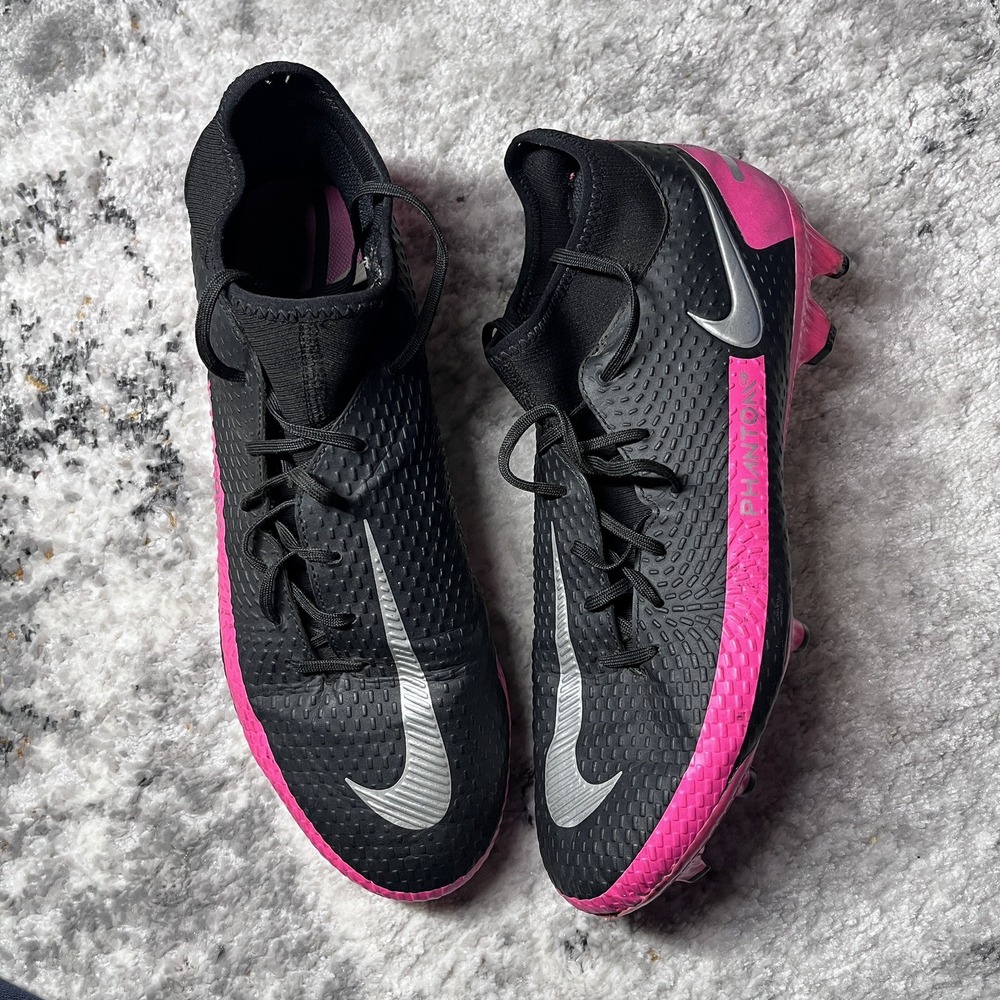 Nike Phantom Gt‎ Elite Df Fg Black-Pink-Metallic Silver Sz 9M   [CW6589-006]